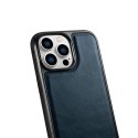 ICarer Leather Oil Wax etui iPhone 14 Pro Max skórzany pokrowiec niebieskie (WMI14220720-BU)