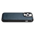 ICarer Leather Oil Wax etui iPhone 14 Pro Max skórzany pokrowiec niebieskie (WMI14220720-BU)