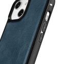 ICarer Leather Oil Wax etui pokryte naturalną skórą do iPhone 14 Plus niebieski (WMI14220719-BU)