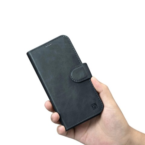 ICarer Oil Wax Wallet Case 2in1 etui iPhone 14 Plus skórzany pokrowiec z klapką Anti-RFID niebieski (WMI14220723-BU) ICarer Oil Wax Wallet Case 2in1 etui iPhone 14 Plus skórzany pokrowiec z klapką Anti-RFID niebieski (WMI14220723-BU)