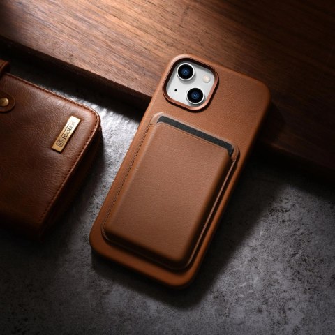 ICarer Case Leather pokrowiec etui z naturalnej skóry do iPhone 14 Plus brązowy (kompatybilne z MagSafe) ICarer Case Leather pokrowiec etui z naturalnej skóry do iPhone 14 Plus brązowy (kompatybilne z MagSafe)