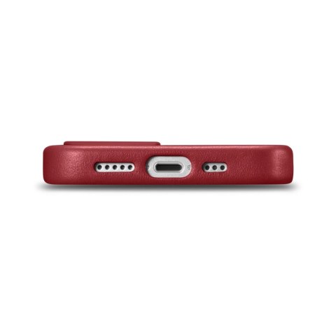 ICarer Case Leather pokrowiec etui z naturalnej skóry do iPhone 14 Plus czerwony (kompatybilne z MagSafe) ICarer Case Leather pokrowiec etui z naturalnej skóry do iPhone 14 Plus czerwony (kompatybilne z MagSafe)