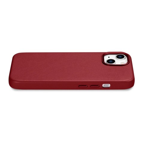 ICarer Case Leather pokrowiec etui z naturalnej skóry do iPhone 14 Plus czerwony (kompatybilne z MagSafe) ICarer Case Leather pokrowiec etui z naturalnej skóry do iPhone 14 Plus czerwony (kompatybilne z MagSafe)
