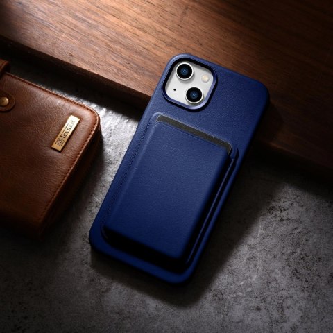 ICarer Case Leather pokrowiec etui z naturalnej skóry do iPhone 14 Plus niebieski (kompatybilne z MagSafe) ICarer Case Leather pokrowiec etui z naturalnej skóry do iPhone 14 Plus niebieski (kompatybilne z MagSafe)