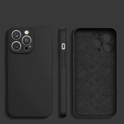 Silicone case etui Xiaomi Redmi Note 11 / Note 11S silikonowy pokrowiec czarne Silicone case etui Xiaomi Redmi Note 11 / Note 11S silikonowy pokrowiec czarne