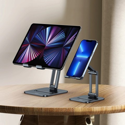 Baseus Desktop Biaxial Foldable podstawka/stojak metalowy do tabletu szary (LUSZ000113) Baseus Desktop Biaxial Foldable podstawka/stojak metalowy do tabletu szary (LUSZ000113)
