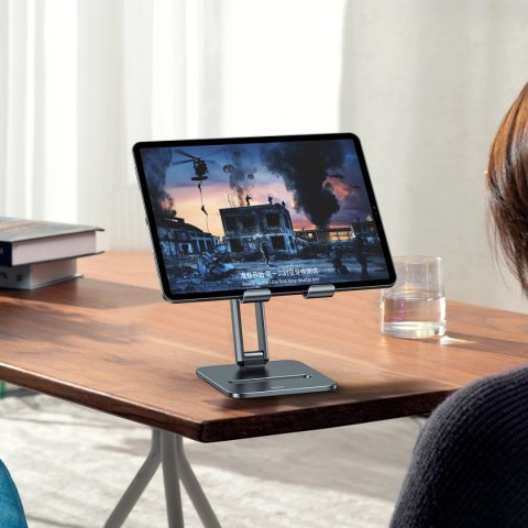 Baseus Desktop Biaxial Foldable podstawka/stojak metalowy do tabletu szary (LUSZ000113) Baseus Desktop Biaxial Foldable podstawka/stojak metalowy do tabletu szary (LUSZ000113)