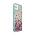 Design Case etui do iPhone 13 pokrowiec w kwiaty niebieski Design Case etui do iPhone 13 pokrowiec w kwiaty niebieski