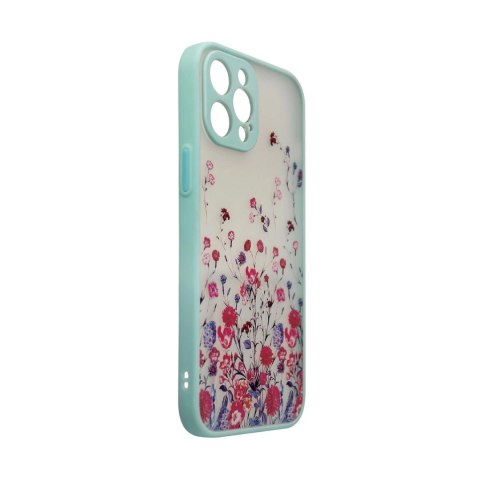 Design Case etui do iPhone 13 pokrowiec w kwiaty niebieski Design Case etui do iPhone 13 pokrowiec w kwiaty niebieski