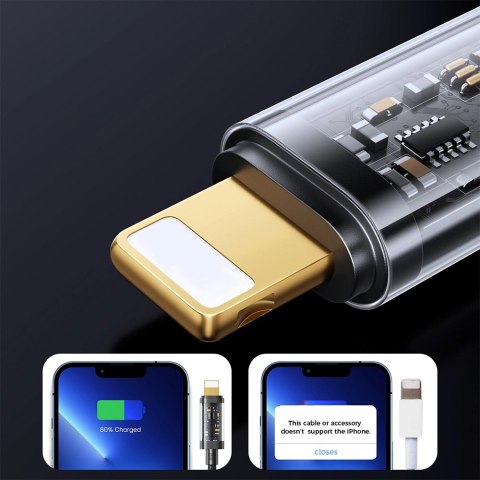 Kabel Joyroom S-CL020A20 Lightning / USB-C PD 20W 2m - niebieski Kabel Joyroom S-CL020A20 Lightning / USB-C PD 20W 2m - niebieski
