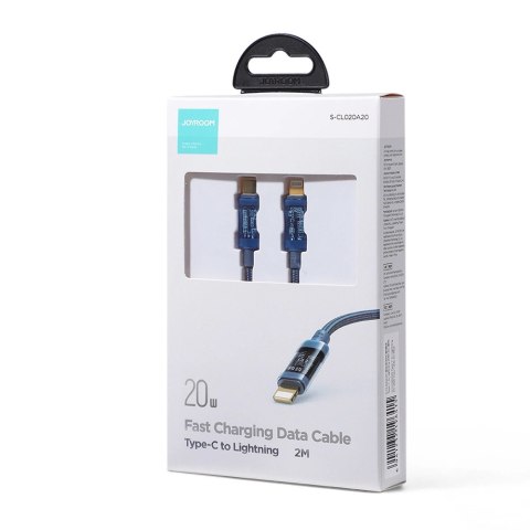 Kabel Joyroom S-CL020A20 Lightning / USB-C PD 20W 2m - niebieski Kabel Joyroom S-CL020A20 Lightning / USB-C PD 20W 2m - niebieski