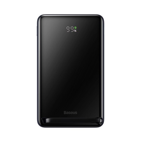 Powerbank Baseus Magnetic Bracket 10000mAh 20W z MagSafe - ciemnoniebieski + kabel USB-C 60W 0.5m Powerbank Baseus Magnetic Bracket 10000mAh 20W z MagSafe - ciemnoniebieski + kabel USB-C 60W 0.5m