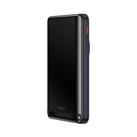Powerbank Baseus Magnetic Bracket 10000mAh 20W z MagSafe - ciemnoniebieski + kabel USB-C 60W 0.5m Powerbank Baseus Magnetic Bracket 10000mAh 20W z MagSafe - ciemnoniebieski + kabel USB-C 60W 0.5m