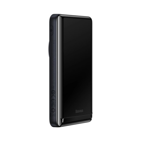 Powerbank Baseus Magnetic Bracket 10000mAh 20W z MagSafe - ciemnoniebieski + kabel USB-C 60W 0.5m Powerbank Baseus Magnetic Bracket 10000mAh 20W z MagSafe - ciemnoniebieski + kabel USB-C 60W 0.5m