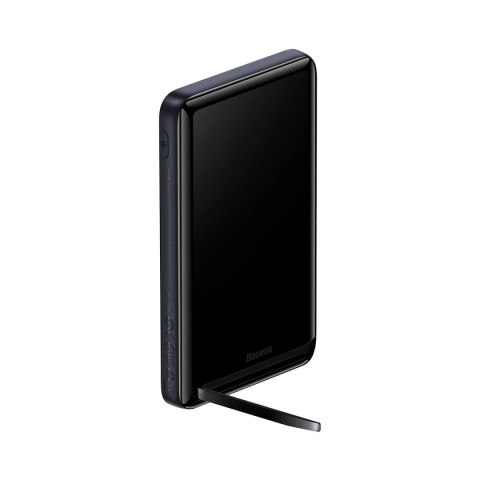 Powerbank Baseus Magnetic Bracket 10000mAh 20W z MagSafe - ciemnoniebieski + kabel USB-C 60W 0.5m Powerbank Baseus Magnetic Bracket 10000mAh 20W z MagSafe - ciemnoniebieski + kabel USB-C 60W 0.5m