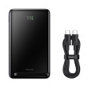 Powerbank Baseus Magnetic Bracket 10000mAh 20W z MagSafe - ciemnoniebieski + kabel USB-C 60W 0.5m