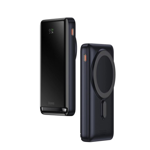 Powerbank Baseus Magnetic Bracket 10000mAh 20W z MagSafe - ciemnoniebieski + kabel USB-C 60W 0.5m Powerbank Baseus Magnetic Bracket 10000mAh 20W z MagSafe - ciemnoniebieski + kabel USB-C 60W 0.5m