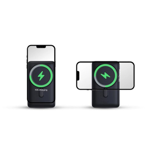 Powerbank Baseus Magnetic Bracket 10000mAh 20W z MagSafe - ciemnoniebieski + kabel USB-C 60W 0.5m Powerbank Baseus Magnetic Bracket 10000mAh 20W z MagSafe - ciemnoniebieski + kabel USB-C 60W 0.5m