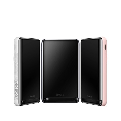 Powerbank Baseus Magnetic Bracket 10000mAh 20W z MagSafe - ciemnoniebieski + kabel USB-C 60W 0.5m Powerbank Baseus Magnetic Bracket 10000mAh 20W z MagSafe - ciemnoniebieski + kabel USB-C 60W 0.5m