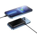 Powerbank Baseus Magnetic Bracket 10000mAh 20W z MagSafe - ciemnoniebieski + kabel USB-C 60W 0.5m