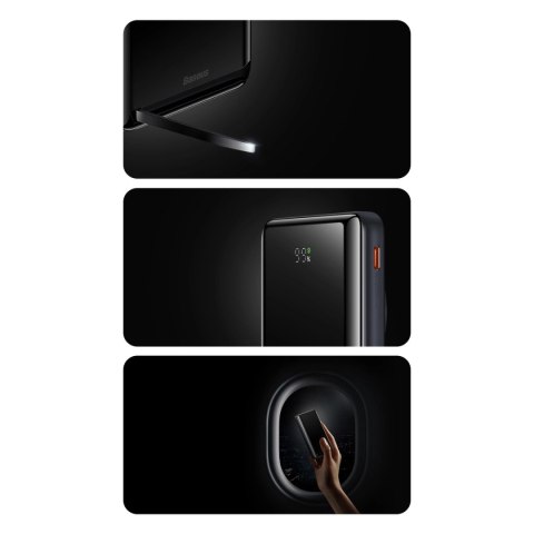 Powerbank Baseus Magnetic Bracket 10000mAh 20W z MagSafe - ciemnoniebieski + kabel USB-C 60W 0.5m Powerbank Baseus Magnetic Bracket 10000mAh 20W z MagSafe - ciemnoniebieski + kabel USB-C 60W 0.5m