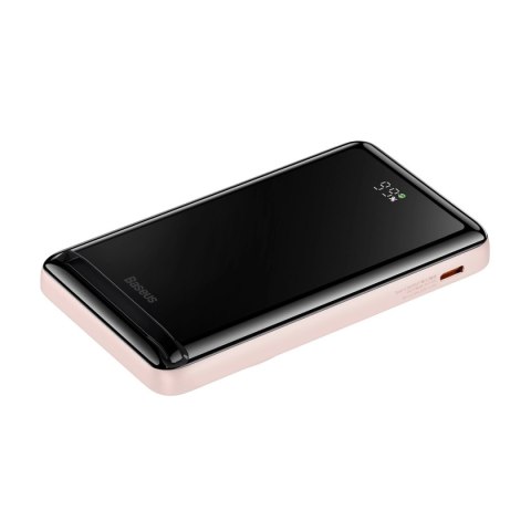 Powerbank Baseus Magnetic Bracket z MagSafe 10000mAh 20W - różowy + kabel USB-C 60W 0.5m Powerbank Baseus Magnetic Bracket z MagSafe 10000mAh 20W - różowy + kabel USB-C 60W 0.5m