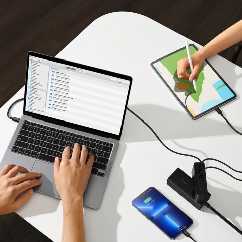 Baseus GaN5 Pro szybka ładowarka 2xUSB-C+USB 140W EU czarna (CCGP100201) Baseus GaN5 Pro szybka ładowarka 2xUSB-C+USB 140W EU czarna (CCGP100201)