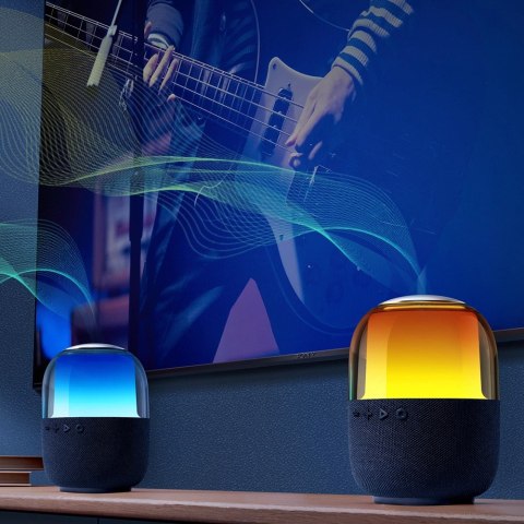 Joyroom głośnik bezprzewodowy Bluetooth 5.3 RGB 8W czarny (JR-ML05) Joyroom głośnik bezprzewodowy Bluetooth 5.3 RGB 8W czarny (JR-ML05)