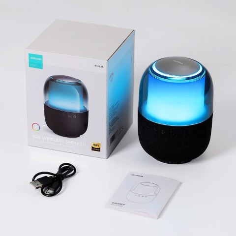 Joyroom głośnik bezprzewodowy Bluetooth 5.3 RGB 8W czarny (JR-ML05) Joyroom głośnik bezprzewodowy Bluetooth 5.3 RGB 8W czarny (JR-ML05)