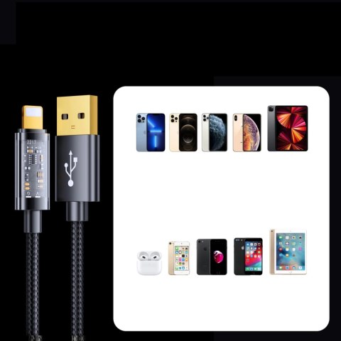 Kabel Joyroom S-UL012A12 USB-A / Lightning 2.4A 20W 1.2m - niebieski Kabel Joyroom S-UL012A12 USB-A / Lightning 2.4A 20W 1.2m - niebieski