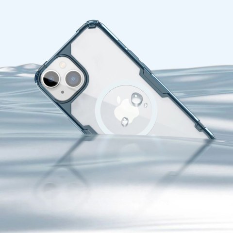 Nillkin Nature Pro Magnetic Case etui iPhone 14 Plus magnetyczny pokrowiec MagSafe niebieski Nillkin Nature Pro Magnetic Case etui iPhone 14 Plus magnetyczny pokrowiec MagSafe niebieski