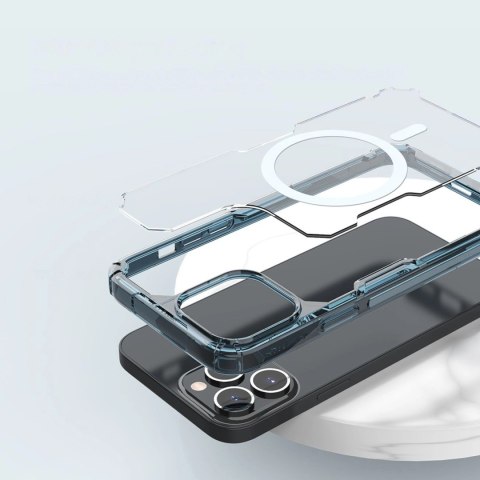 Nillkin Nature Pro Magnetic Case etui iPhone 14 Pro magnetyczny pokrowiec MagSafe niebieski Nillkin Nature Pro Magnetic Case etui iPhone 14 Pro magnetyczny pokrowiec MagSafe niebieski