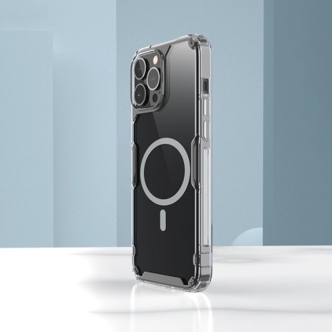 Nillkin Nature Pro Magnetic Case etui iPhone 14 Pro magnetyczny pokrowiec MagSafe niebieski Nillkin Nature Pro Magnetic Case etui iPhone 14 Pro magnetyczny pokrowiec MagSafe niebieski