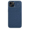 Nillkin Qin Cloth Pro Case etui do iPhone 14 Plus osłona na aparat kabura pokrowiec obudowa z klapką niebieski Nillkin Qin Cloth Pro Case etui do iPhone 14 Plus osłona na aparat kabura pokrowiec obudowa z klapką niebieski
