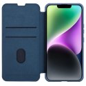 Nillkin Qin Cloth Pro Case etui do iPhone 14 Plus osłona na aparat kabura pokrowiec obudowa z klapką niebieski Nillkin Qin Cloth Pro Case etui do iPhone 14 Plus osłona na aparat kabura pokrowiec obudowa z klapką niebieski