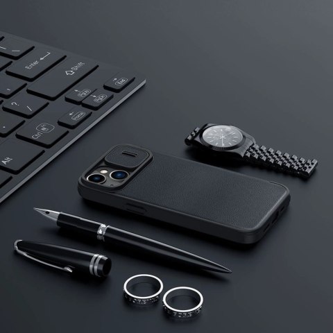Nillkin Qin Cloth Pro Case etui do iPhone 14 Plus osłona na aparat kabura pokrowiec obudowa z klapką niebieski Nillkin Qin Cloth Pro Case etui do iPhone 14 Plus osłona na aparat kabura pokrowiec obudowa z klapką niebieski