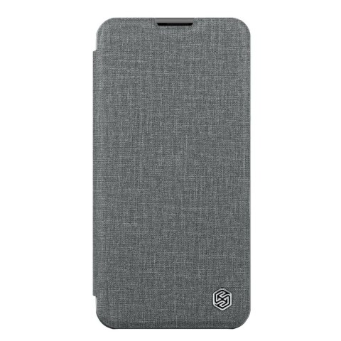 Nillkin Qin Cloth Pro Case etui do iPhone 14 Plus osłona na aparat kabura pokrowiec obudowa z klapką szary Nillkin Qin Cloth Pro Case etui do iPhone 14 Plus osłona na aparat kabura pokrowiec obudowa z klapką szary