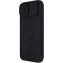 Nillkin Qin Leather Pro Case etui iPhone 14 Plus osłona na aparat kabura pokrowiec obudowa z klapką czarny Nillkin Qin Leather Pro Case etui iPhone 14 Plus osłona na aparat kabura pokrowiec obudowa z klapką czarny