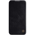Nillkin Qin Leather Pro Case etui iPhone 14 Plus osłona na aparat kabura pokrowiec obudowa z klapką czarny Nillkin Qin Leather Pro Case etui iPhone 14 Plus osłona na aparat kabura pokrowiec obudowa z klapką czarny