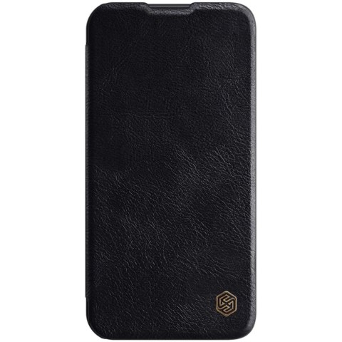 Nillkin Qin Leather Pro Case etui iPhone 14 Plus osłona na aparat kabura pokrowiec obudowa z klapką czarny Nillkin Qin Leather Pro Case etui iPhone 14 Plus osłona na aparat kabura pokrowiec obudowa z klapką czarny