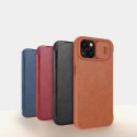 Nillkin Qin Leather Pro Case etui iPhone 14 Plus osłona na aparat kabura pokrowiec obudowa z klapką czarny Nillkin Qin Leather Pro Case etui iPhone 14 Plus osłona na aparat kabura pokrowiec obudowa z klapką czarny