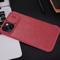 Nillkin Qin Leather Pro Case etui iPhone 14 Plus osłona na aparat kabura pokrowiec obudowa z klapką czarny Nillkin Qin Leather Pro Case etui iPhone 14 Plus osłona na aparat kabura pokrowiec obudowa z klapką czarny