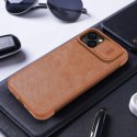 Nillkin Qin Leather Pro Case etui iPhone 14 Plus osłona na aparat kabura pokrowiec obudowa z klapką czarny Nillkin Qin Leather Pro Case etui iPhone 14 Plus osłona na aparat kabura pokrowiec obudowa z klapką czarny