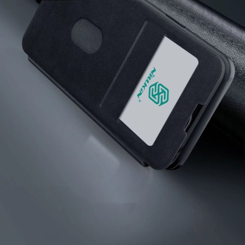Nillkin Qin Leather Pro Case etui iPhone 14 Plus osłona na aparat kabura pokrowiec obudowa z klapką czarny Nillkin Qin Leather Pro Case etui iPhone 14 Plus osłona na aparat kabura pokrowiec obudowa z klapką czarny