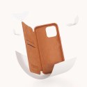 Nillkin Qin Leather Pro Case etui iPhone 14 Pro Max osłona na aparat kabura pokrowiec obudowa z klapką brązowy Nillkin Qin Leather Pro Case etui iPhone 14 Pro Max osłona na aparat kabura pokrowiec obudowa z klapką brązowy