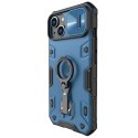 Nillkin CamShield Armor Pro Magnetic Case etui iPhone 14 Plus magnetyczny pokrowiec MagSafe z osłoną na aparat niebieskie Nillkin CamShield Armor Pro Magnetic Case etui iPhone 14 Plus magnetyczny pokrowiec MagSafe z osłoną na aparat niebieskie