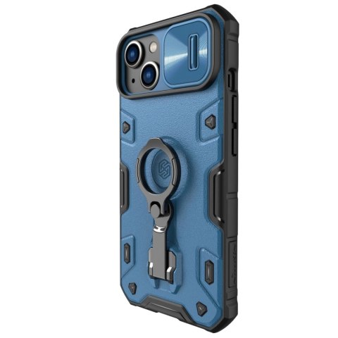 Nillkin CamShield Armor Pro Magnetic Case etui iPhone 14 Plus magnetyczny pokrowiec MagSafe z osłoną na aparat niebieskie Nillkin CamShield Armor Pro Magnetic Case etui iPhone 14 Plus magnetyczny pokrowiec MagSafe z osłoną na aparat niebieskie