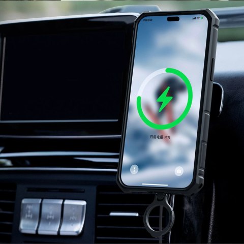 Nillkin CamShield Armor Pro Magnetic Case etui iPhone 14 Pro magnetyczny pokrowiec MagSafe z osłoną na aparat niebieskie Nillkin CamShield Armor Pro Magnetic Case etui iPhone 14 Pro magnetyczny pokrowiec MagSafe z osłoną na aparat niebieskie