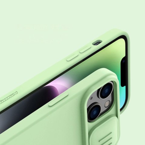 Nillkin CamShield Magnetic Silicone Case etui iPhone 14 Plus magnetyczny MagSafe pokrowiec z osłoną na aparat czarny Nillkin CamShield Magnetic Silicone Case etui iPhone 14 Plus magnetyczny MagSafe pokrowiec z osłoną na aparat czarny