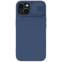Nillkin CamShield Magnetic Silicone Case etui iPhone 14 Plus magnetyczny MagSafe pokrowiec z osłoną na aparat niebieski Nillkin CamShield Magnetic Silicone Case etui iPhone 14 Plus magnetyczny MagSafe pokrowiec z osłoną na aparat niebieski